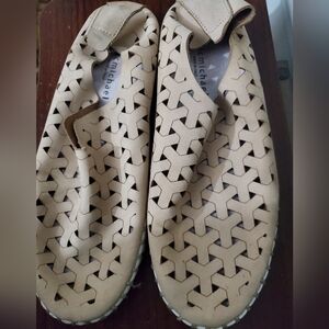 Eric Michael Womens Inez Slip-On Leather Shoes Flats Size 6